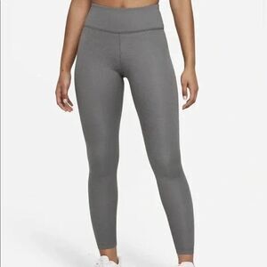 Nike Leggings Womens Size XS Therma Fit One Full Length Mid Rise Gray Athleisure